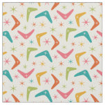 Mid Century Boomerang with Retro starbursts  Fabric