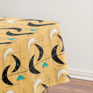 Mid-Century Boomerangs Pattern Tablecloth