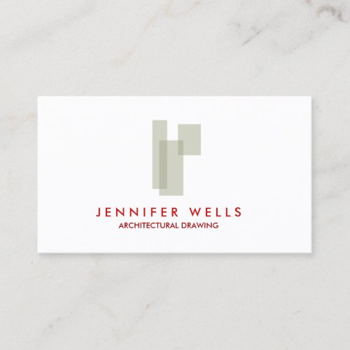 Mid-Century Box Logo Business Card