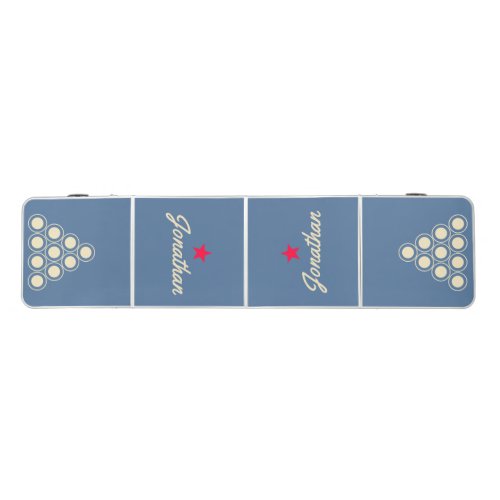 Mid-Century Capri Blue Vintage Star Signature Beer Pong Table