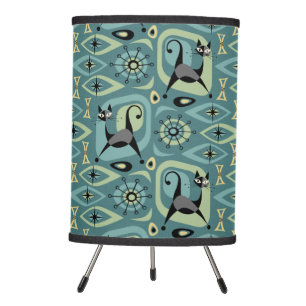 Mid Century Cat Abstract Tripod Lamp