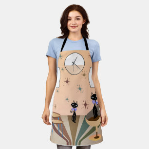 Mid Century Cat Mid-Century Modern Apron