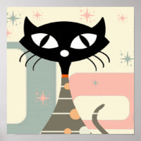 Mid Century Cat Mid-Century Modern