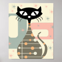 Mid Century Cat Mid-Century Modern