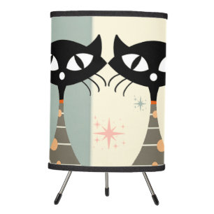 Mid Century Cat Mid-Century Modern Tripod Lamp