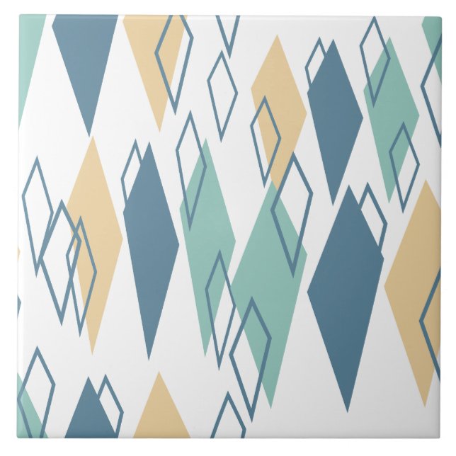 Mid Century  Ceramic Tile (Front)