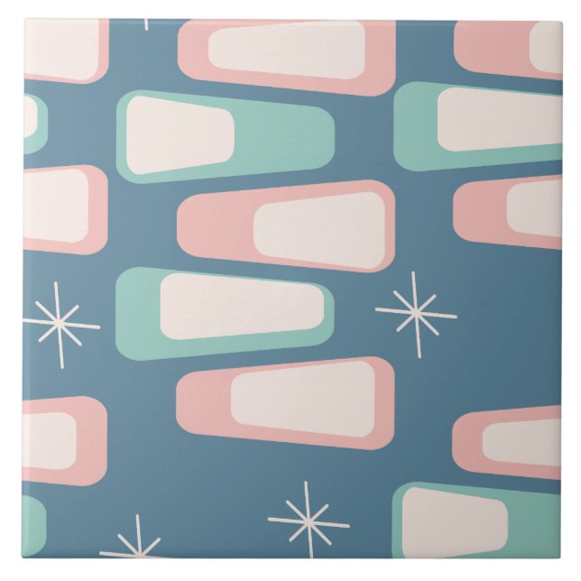 Mid Century  Ceramic Tile (Front)