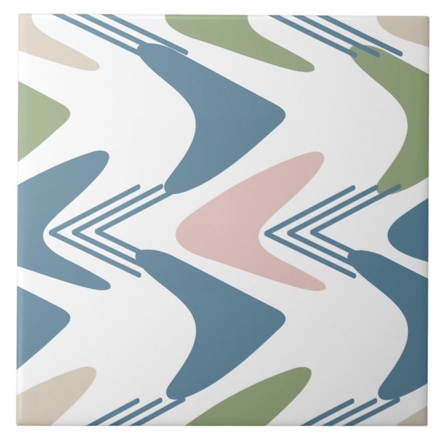 Mid Century  Ceramic Tile (Front)