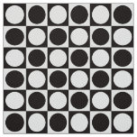 Mid-Century Checkerboard - black and white Fabric