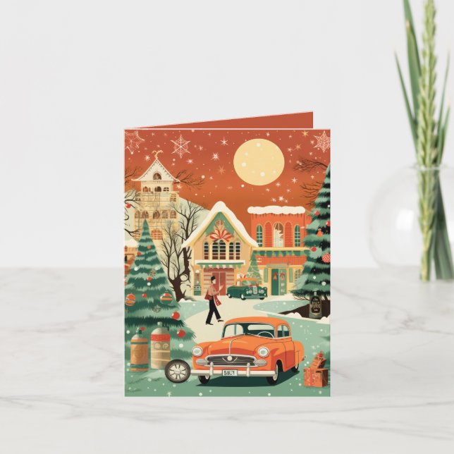 Mid Century Christmas Card (Front)