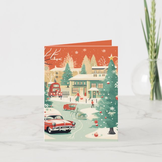 Mid Century Christmas Card (Front)