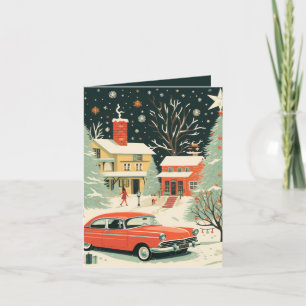 Mid Century Christmas Card