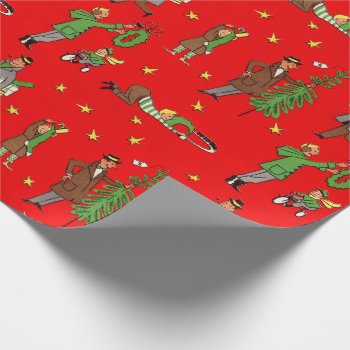 Mid-century Christmas Wrapping Paper by christmas1900 at Zazzle