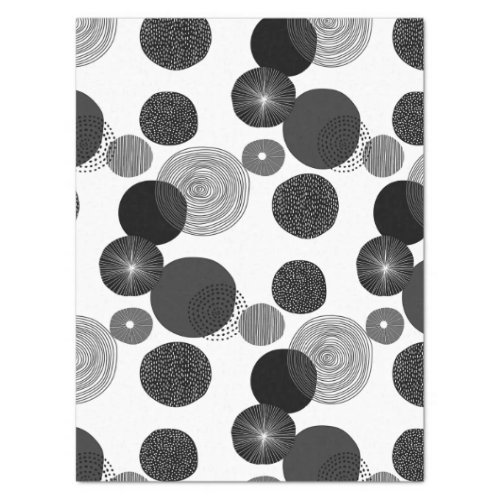 MID CENTURY CIRCLES AND RINGS TISSUE PAPER