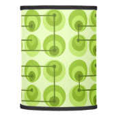 Mid Century Circles Chartreuse Lamp Shade (Left)