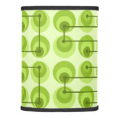 Mid Century Circles Chartreuse Lamp Shade (Right)