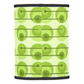 Mid Century Circles Chartreuse Lamp Shade (Back)