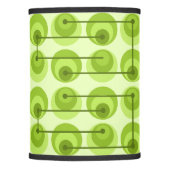 Mid Century Circles Chartreuse Lamp Shade (Front)