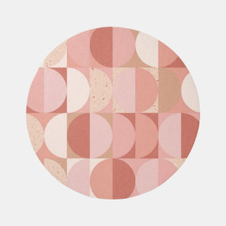 Mid-Century Circles: Modern Geometric Pattern. Rug
