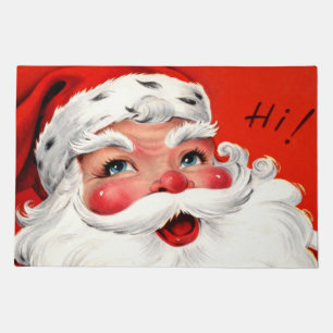 Mid-Century Close-Up Santa Doormat
