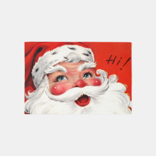 Mid-Century Close-Up Santa Outdoor Rug
