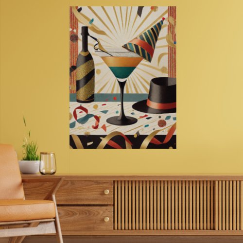 Mid_Century Cocktail Hour _ New Years Eve Poster