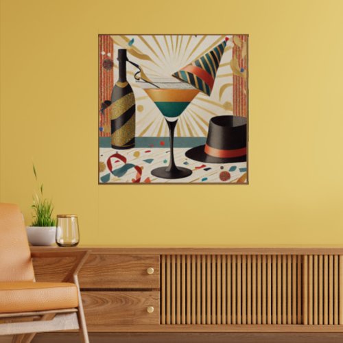 Mid_Century Cocktail Hour _ New Years Eve Poster