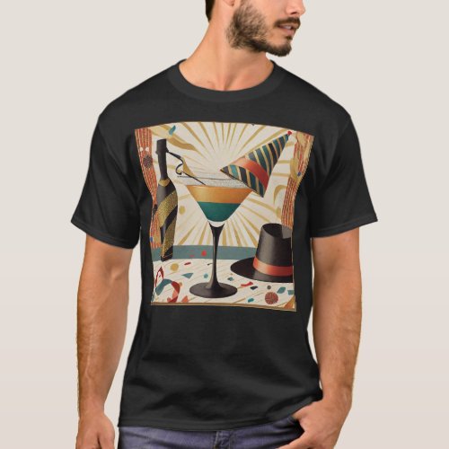 Mid_Century Cocktail Hour _ New Years Eve T_Shirt