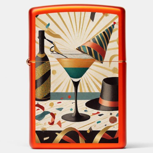 Mid_Century Cocktail Hour _ New Years Eve Zippo Lighter