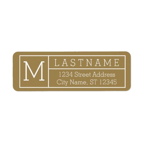 Mid Century Custom Family Name _ Return Address Label