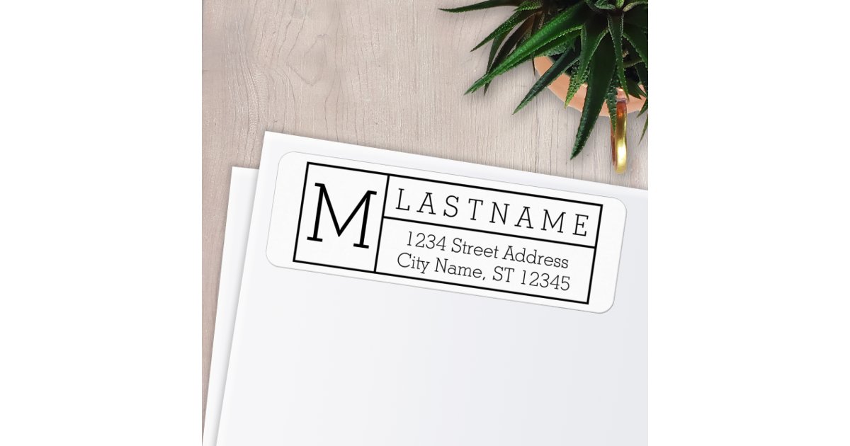 Family return address label