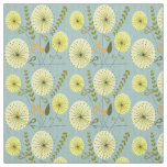 Mid-Century Dandelion Clocks Fabric