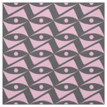 Mid-Century Delta Wings - pink and grey Fabric