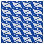 Mid-Century Delta Wings - white and cobalt Fabric
