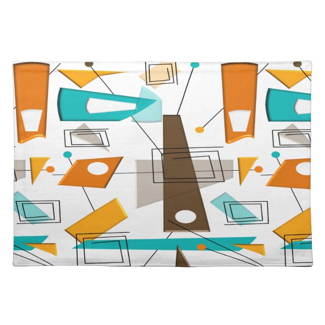 Mid-Century Design Style Placemats #6 (Front)
