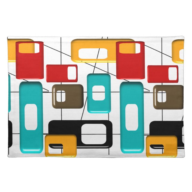 Mid-Century Design Style Placemats #7 (Front)