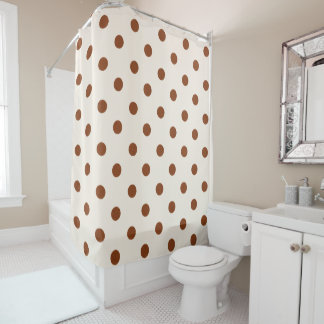 Mid Century Dot Shower Curtain