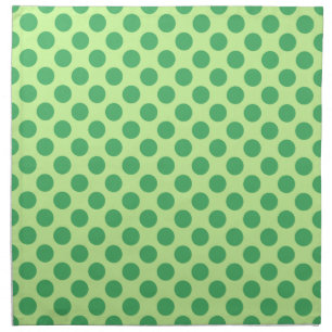 Mid-Century dots - citrus colors, green Cloth Napkin
