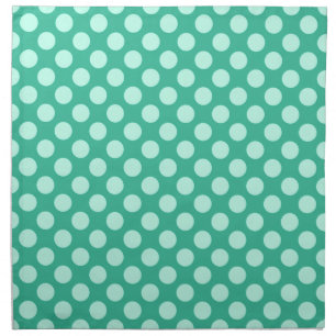 Mid-Century dots - Earth colors, turquoise Napkin