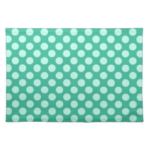Mid-Century dots - Earth colors, turquoise Placemat