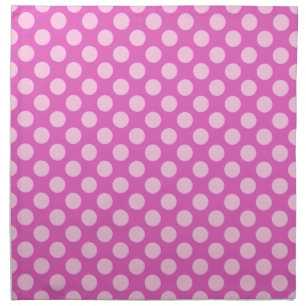 Mid-Century dots - pink and coral, fuchsia Napkin