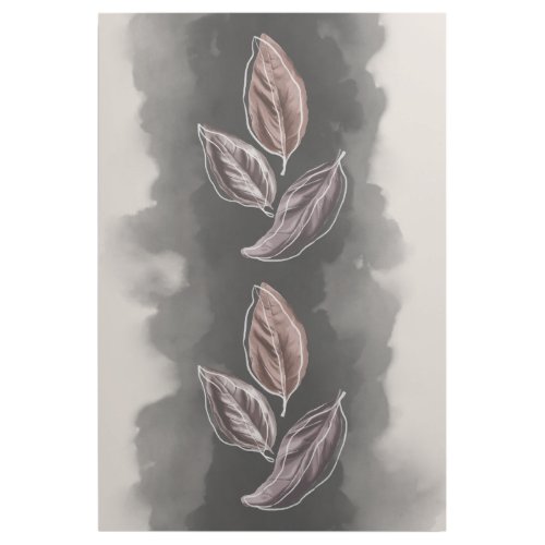 Mid_century Earth tone Fall Leaves Gallery Wrap