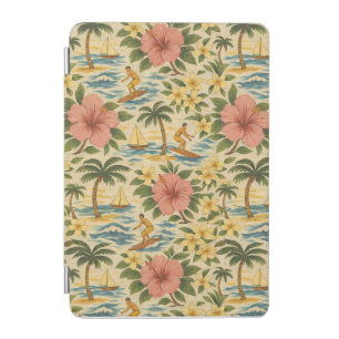 Mid Century Faded Hawaiian Shirt Print iPad Mini Cover