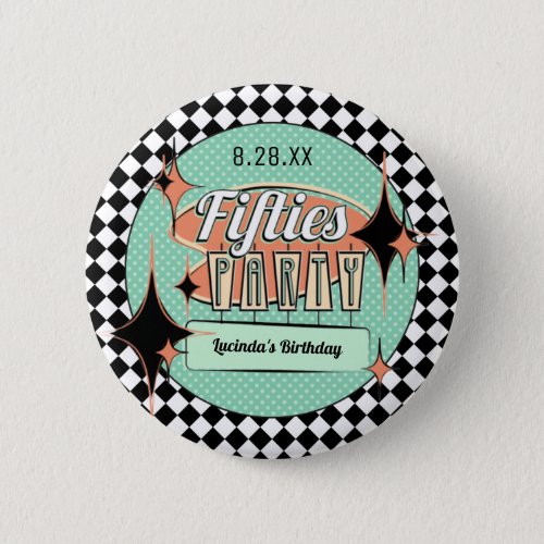 Mid_Century Fifties Party Button