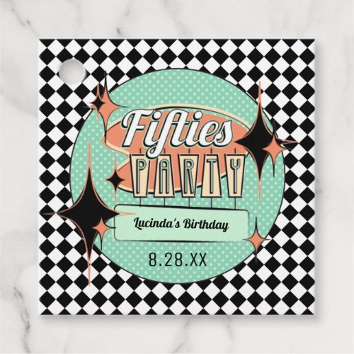 Mid_Century Fifties Party Favor Tags