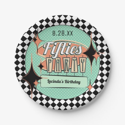 Mid_Century Fifties Party Paper Plates