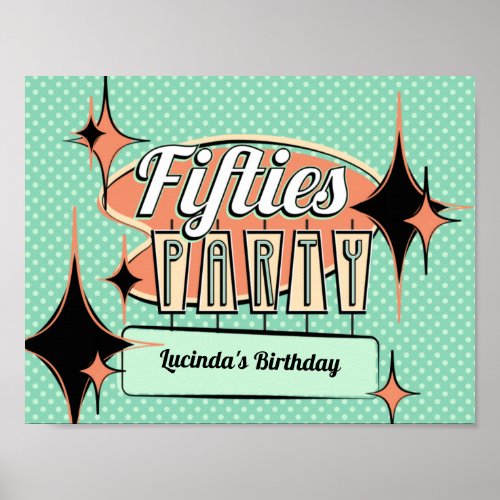 Mid_Century Fifties Party Poster