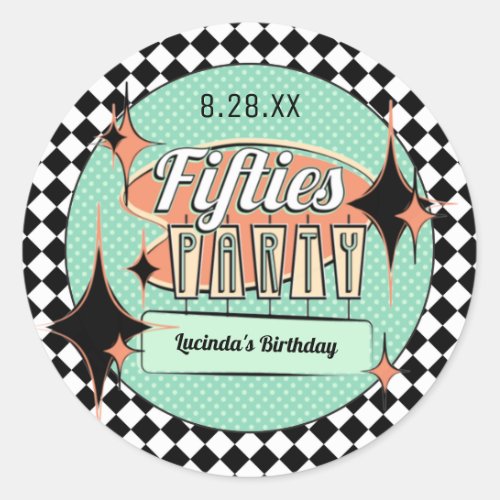 Mid_Century Fifties Party Stickers