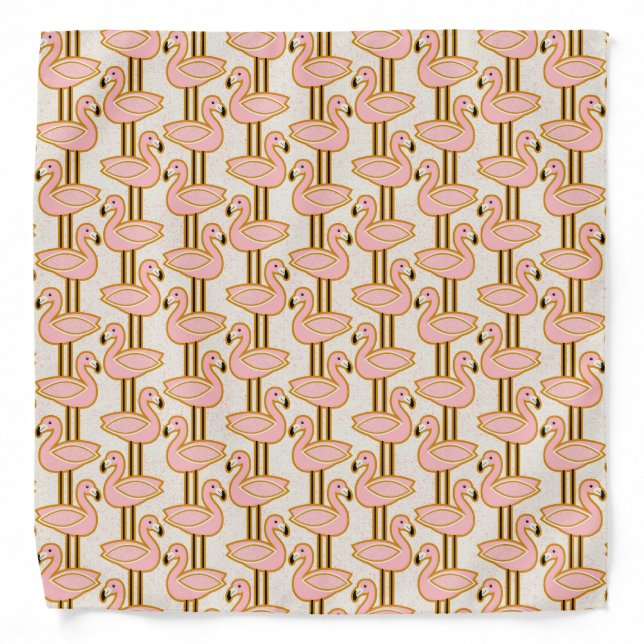 Mid century flamingo bandana (Front)