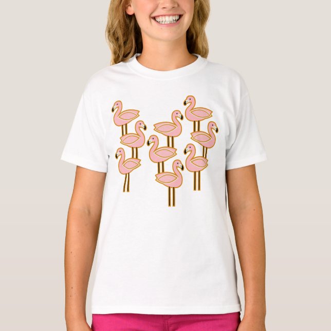 Mid century flamingo T-Shirt (Front)